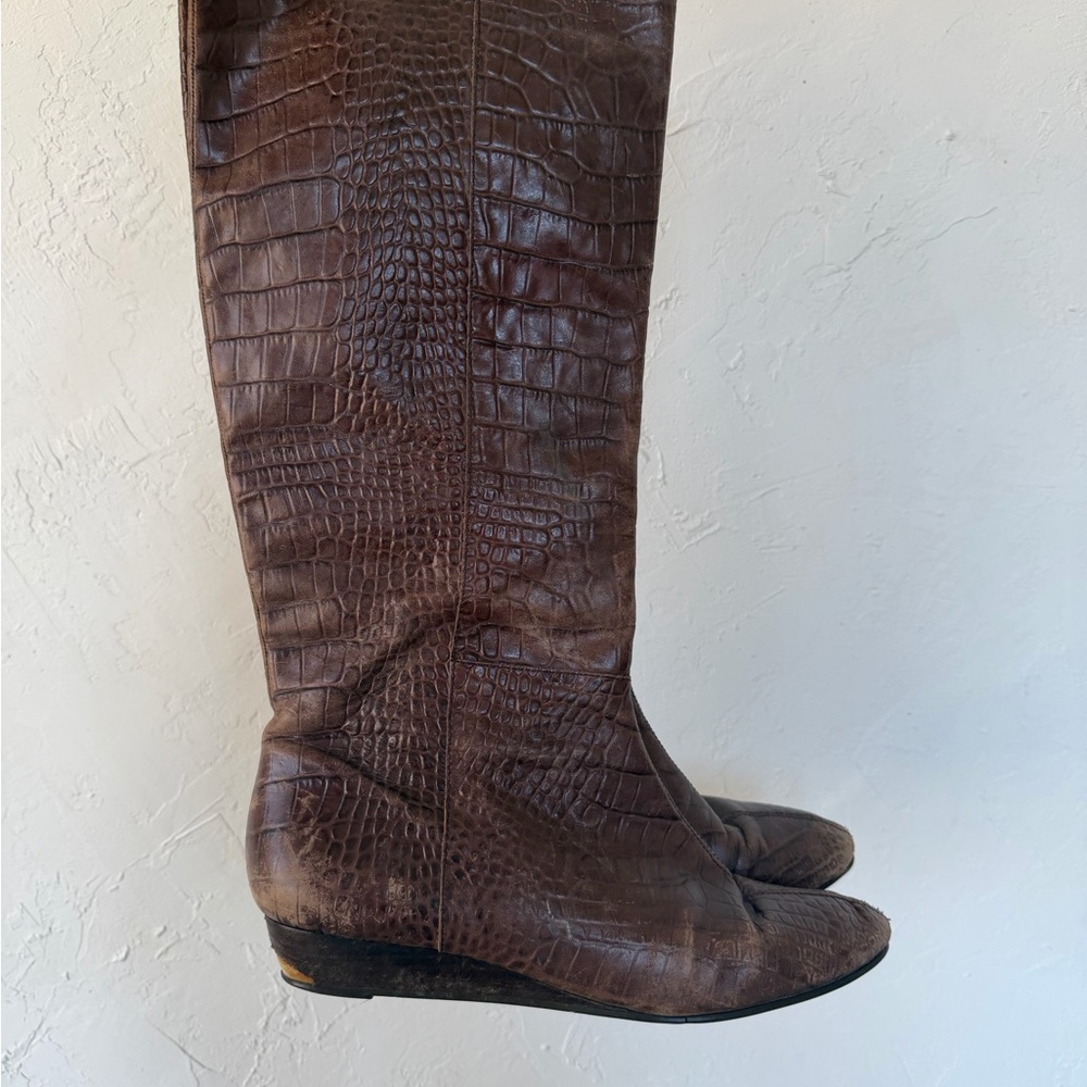 BCBGirls Textured Brown Boots